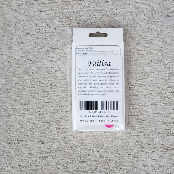 Press-on false nails. black and white color - Picture 7 of 7